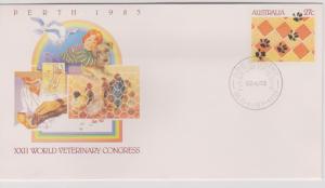 Australia 1983 World Vet Congress Pre-stamped Envelope First Day of Issue