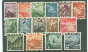 Austria #C32-46 Mint (NH) Single (Complete Set) (Cat)