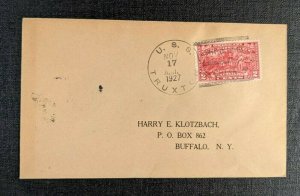 1927 USS Truxton Navy Cover Chinkiang China to Buffalo New York