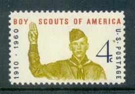 1145 4c Boy Scouts Fine MNH