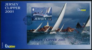 Jersey 1004 on FDC - Jersey Clipper Yacht Racing, Lighthouse