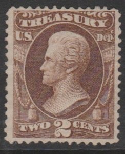 U.S. Scott #O73 Jackson - Treasury Dept. - Official Stamp - Mint Single