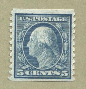 Scott # 458 5 cent Blue Washington 1914-1916