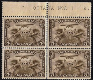 Canada. Air Mail.  Sc C1. B/4.  MNH.