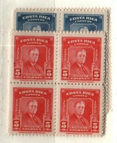 Costa Rica Scott 251-5,C160-67 Mint NH blocks [TG1197] 