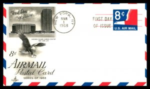 #UXC9 American Eagle Airmail stamped Postcard – Artcaft Cachet