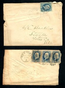 PH87 Bank Notes, Fancy Cancels, Mt.Union, Ohio Starkey Seminary Eddytown NY