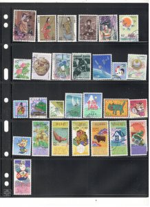 JAPAN COLLECTION ON STOCK SHEET MINT/USED