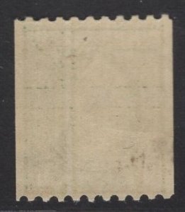 US #448 1c Green Washington Coil MINT NH SCV $16