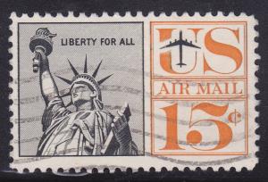 USA #C58 - 1959 Airmail Statue of Liberty  15c- used 