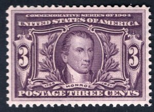 SCOTT #325 - MINT - XF - OGnh - w/PF Certificate