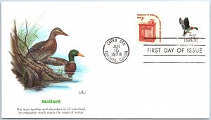 US COVER CANA-GOOSE 13c DEFINITIVE CACHETED EVENT COVER AT CAP-EX TORONTO 1978