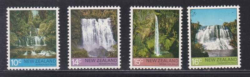 New Zealand  # 604-607, Waterfalls, NH, 1/2 Cat.