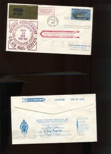 RRI ROCKETPOST XX ROCKET GAMA II FLOWN COVER  MAY 15 1968 (HR1188)