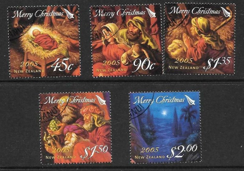 NEW ZEALAND SG2820/4 2005 CHRISTMAS FINE USED