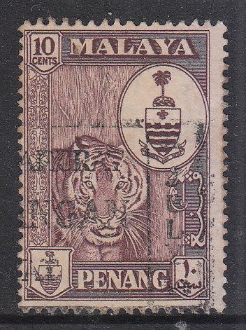 Malaya Penang 1960 Sc 61 10c Used