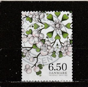 Denmark  Scott#  1694  Used  (2014 Snowberries)