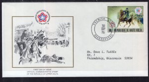 Burkina Faso 403 US Bicetennial Typed FDC