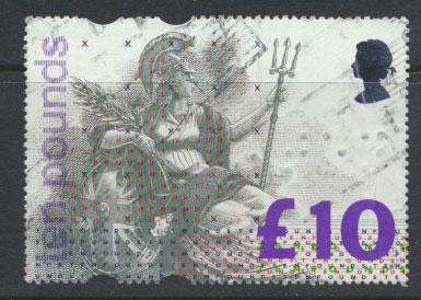 Great Britain SG 1658   Used  - Braile Granite Paper Ten Pounds