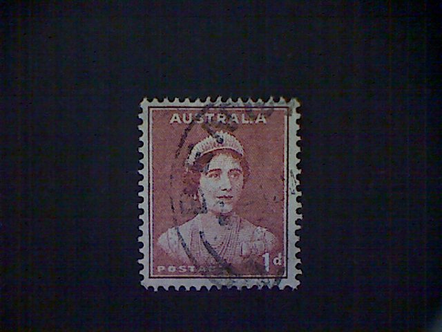 Australia, Scott #181, used (o), 1941, Queen Elizabeth, 1d, dull red brown