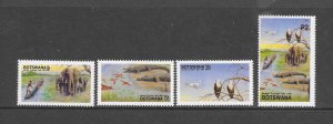 BIRDS - BOTSWANA #498-501 TOURISM YEAR MNH