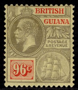 BRITISH GUIANA GV SG282, 96c black & red/yellow, M MINT. Cat £48.