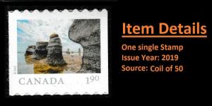 Canada 3151 Far & Wide Mingan Archipelago $1.90 single (from coil) MNH 2019