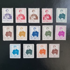 1955-56 Iran Persia 6th Definitive Set. Complete  MNH Scott 1023-1036