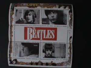 RUSSIA-TbIBA-WORLD FAMOUS BAND-THE BEATLES-MNH-SHEET-VF-WE SHIP TO WORLD WIDE