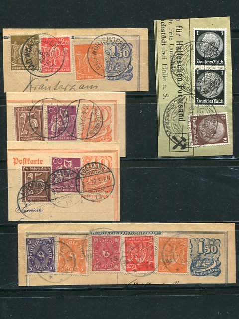 Germany   used on pieces   scarce  - Lakeshore Philatelics