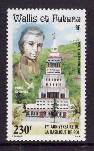 Wallis & Futuna-Sc#C152-unused NH Airmail set-Poi Basilica-1987-