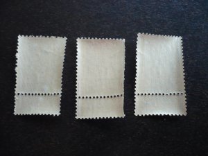 Stamps - Belgium - Scott# 76-78 - Mint Never Hinged Set of 3 Stamps plus Tabs