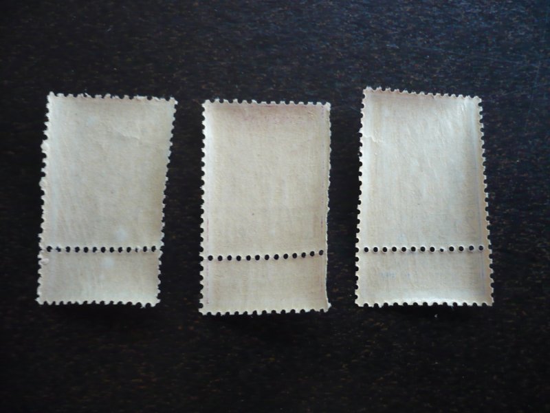 Stamps - Belgium - Scott# 76-78 - Mint Never Hinged Set of 3 Stamps plus Tabs