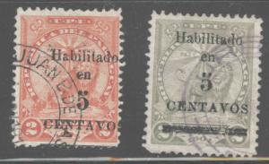 Paraguay Scott 129-130 Used  Overprints