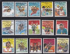 Chad # 181 / 204, Munich Olympics Ovpt. NH, Short Set, Third