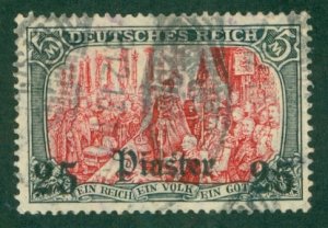 GERMANY OFFICE IN TURKEY 54 USED (RL) 3132 CV $75.00 BIN $37.50