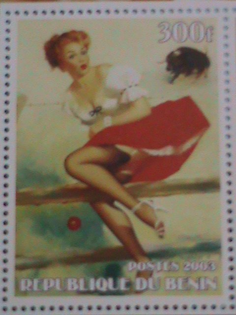 ​BENIN STAMP:2003 EDVARD RUDCI MNH STAMP SHEET.
