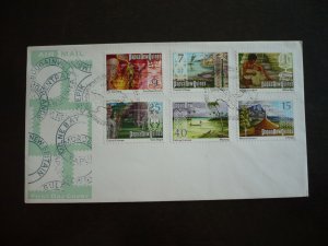 Postal History - Papua New Guinea- Scott#369,373,375,378,381,385-First Day Cover