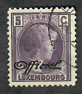 Luxembourg O158 used single