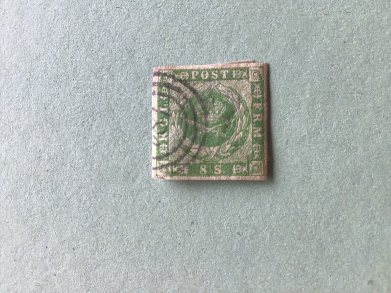 Denmark 1854 Dotted back ground 8 sk used stamp A6655