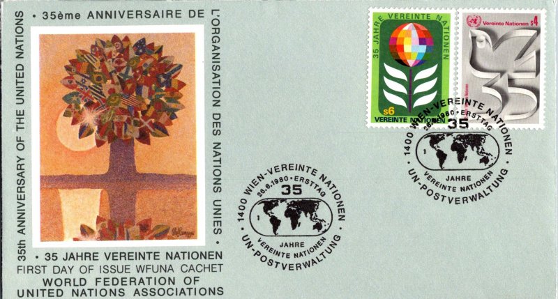 United Nations Vienna, Worldwide First Day Cover