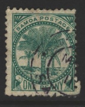 Samoa Sc#11b Used - perf 12x11.5