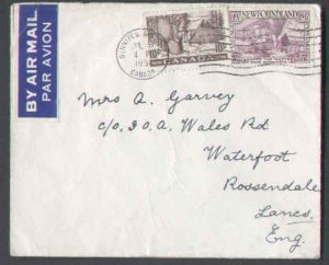 Canada-cover #6046 - 10c Fur + Newfoundland 5c The Matthew - Winnipeg,Man-Jul 9