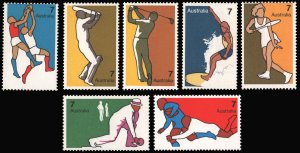 Australia SC#590-596 7¢ Non-Olympic Sports (1974) MNH