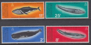 British Antarctic Territory 64-67 Whales MNH VF