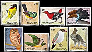 Rwanda 943-950, MNH, Birds Found in the Nyungwe Forest