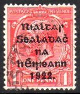 1922 Thom 1d with reversed Q for O, fine cds used, free of faults