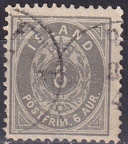 Iceland #25 F-VF Used CV $19.00  (Z9428)