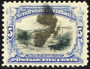 297, Used VF 5¢ - Fault Free - Pan American Issue * Stuart Katz