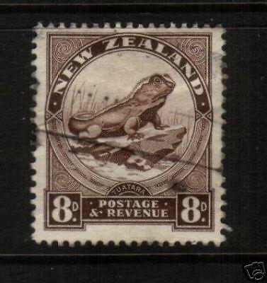 NEW ZEALAND 1935 8d PICTORIAL FU SG565 SINGLE WMK 